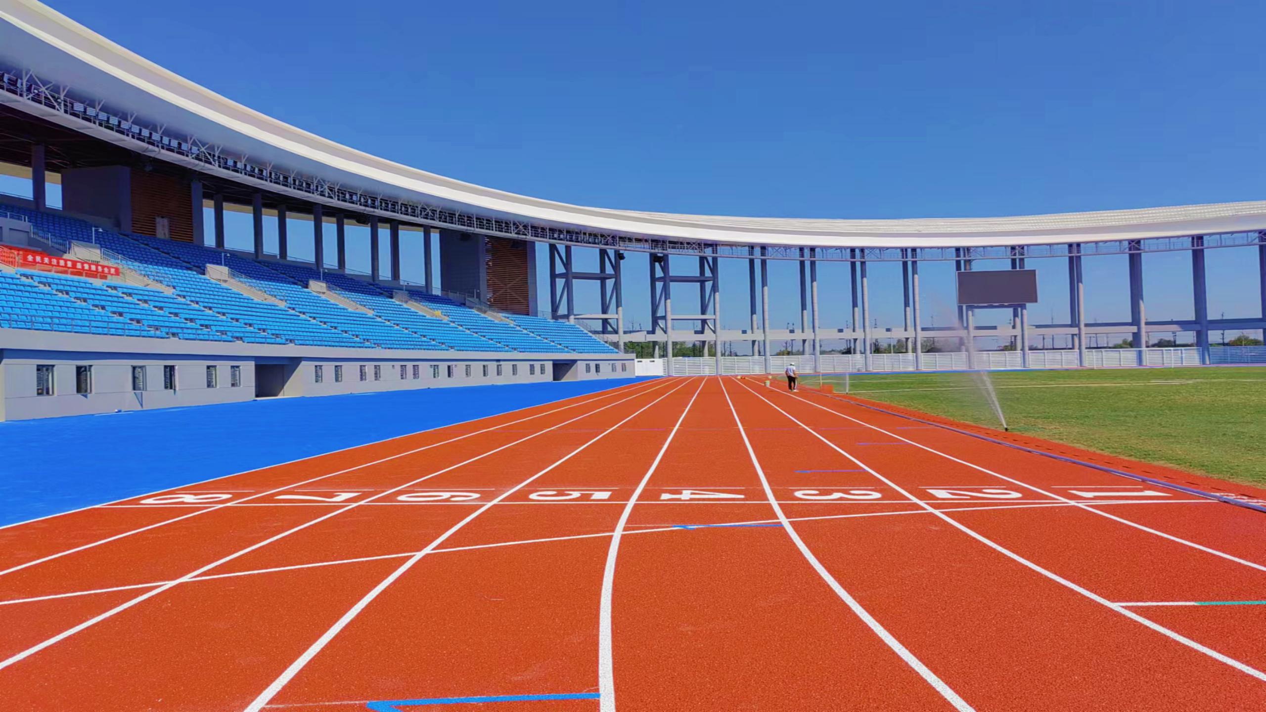 Yidu Civic Activity Center plastic runway