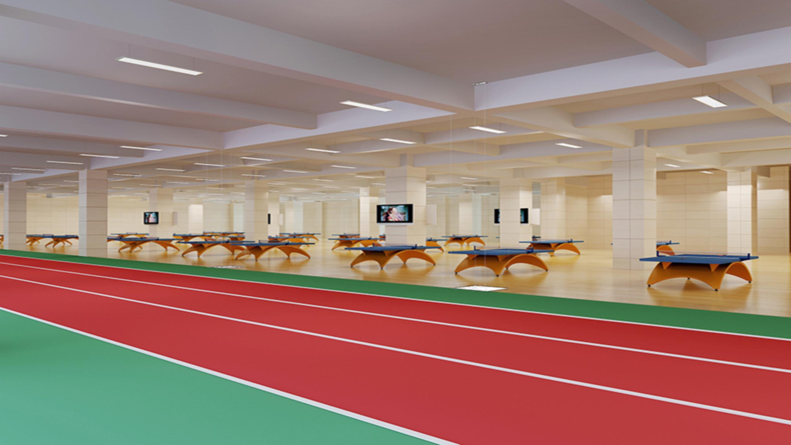 Tsinghua High School table tennis Hall